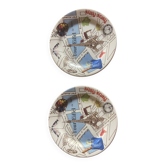 Pair of bread plates Gien