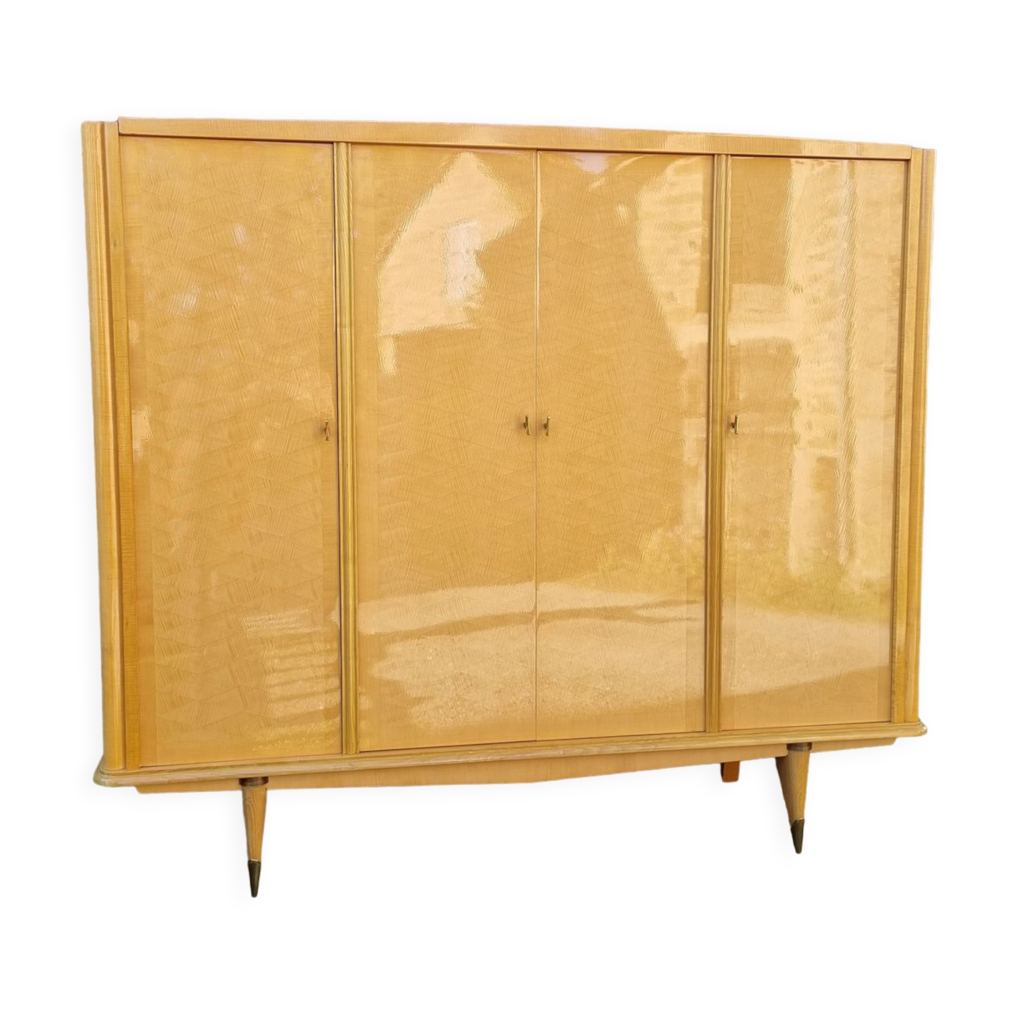 Wardrobe wardrobe and vintage shelves 50s, mirrors