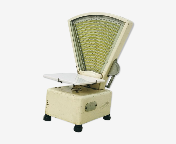 Balance de cuisine vintage en émail