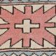 Dusty Pink Turkish Vintage Oushak Rug, 7x9 Area Rug For Living Room