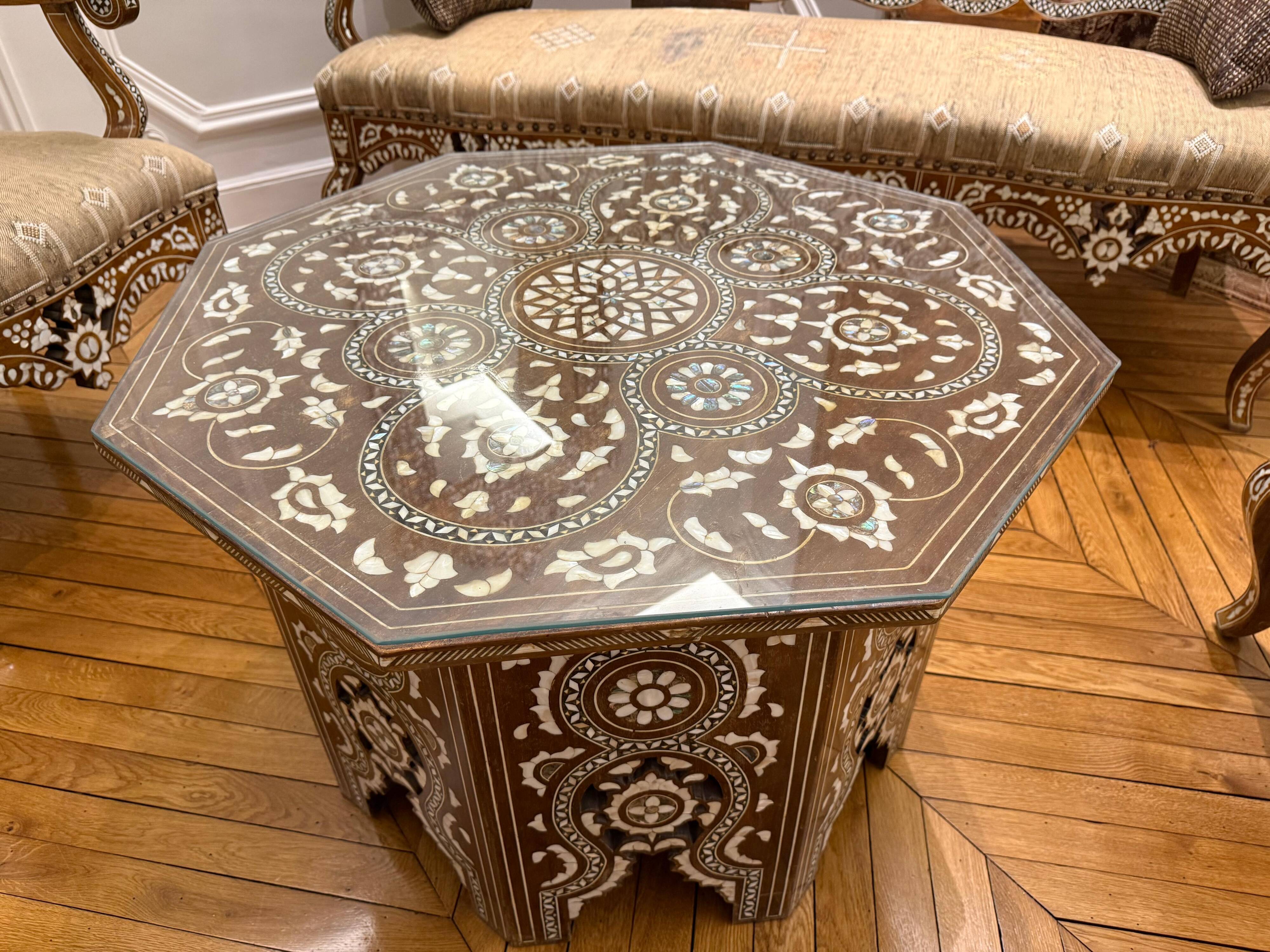 Oriental salon in marquetry