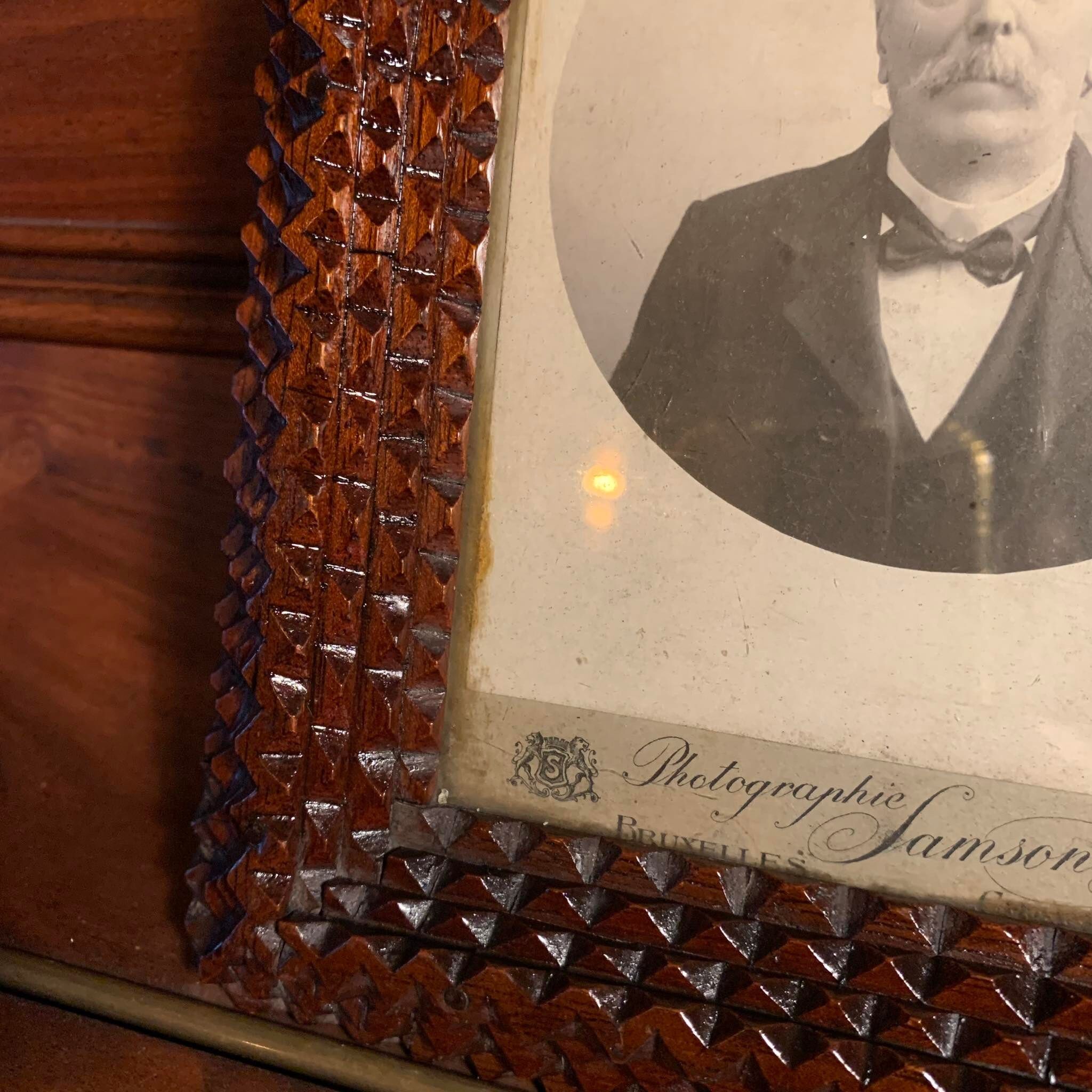 Tramp Art photo frame