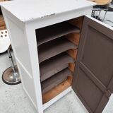 Title: Small Two-Tone Work Cabinet – 1950s