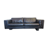 Black leather sofa from Denmark