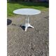 Garden table with a cast iron top.