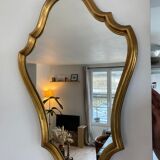 Italian mirror in gilded wood