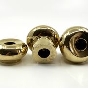 6 small brass candlesticks • Landskrona Mässing • Sweden • Circa 1978