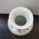 Old vase quimper henriot ceramic white décor blue rooster vintage