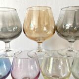 12 colored stemmed lenses