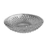 Chiseled glass ashtray