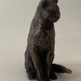 Chat on the lookout original art sculpture