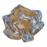 Cendrier en verre en forme de feuille