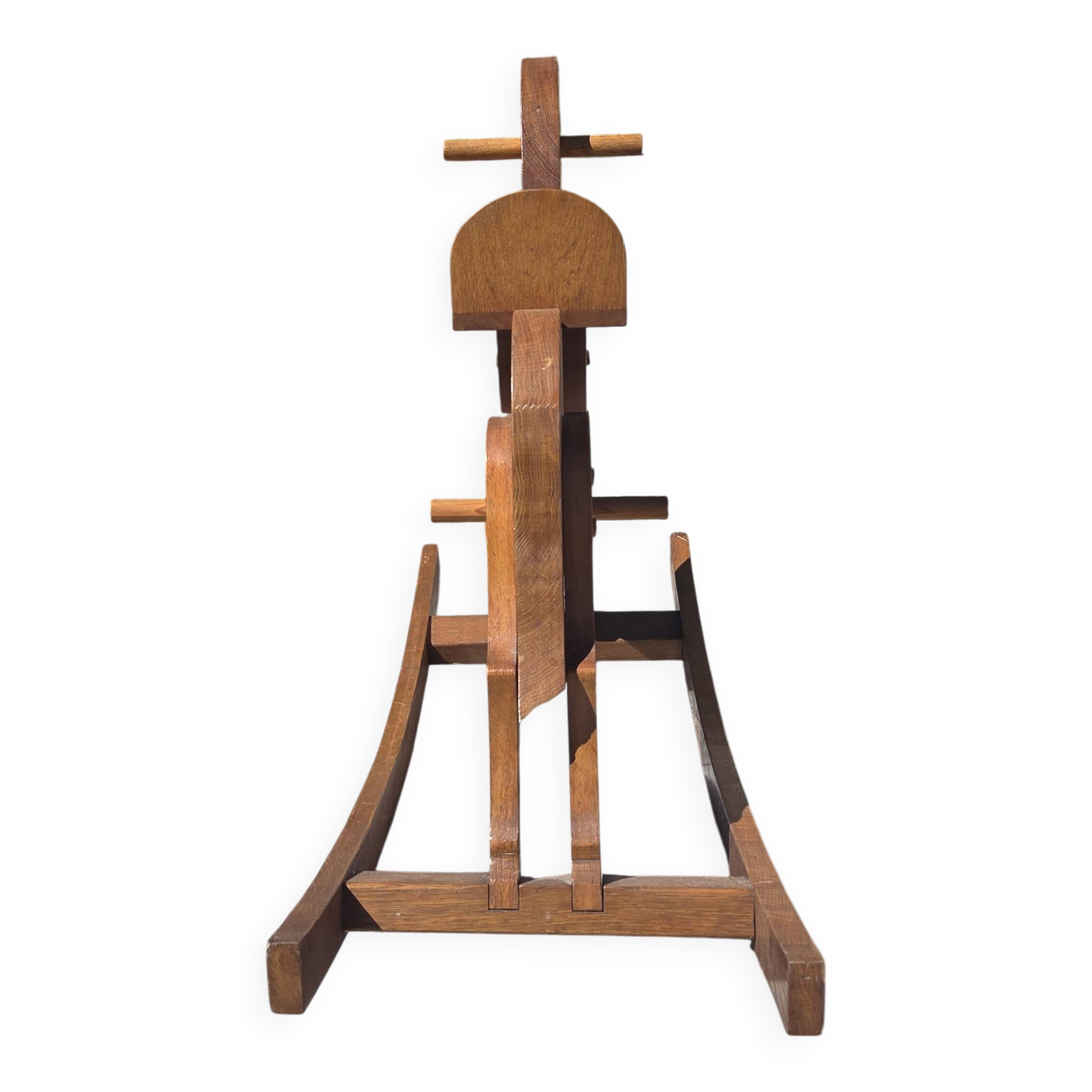 Wooden rocking horse