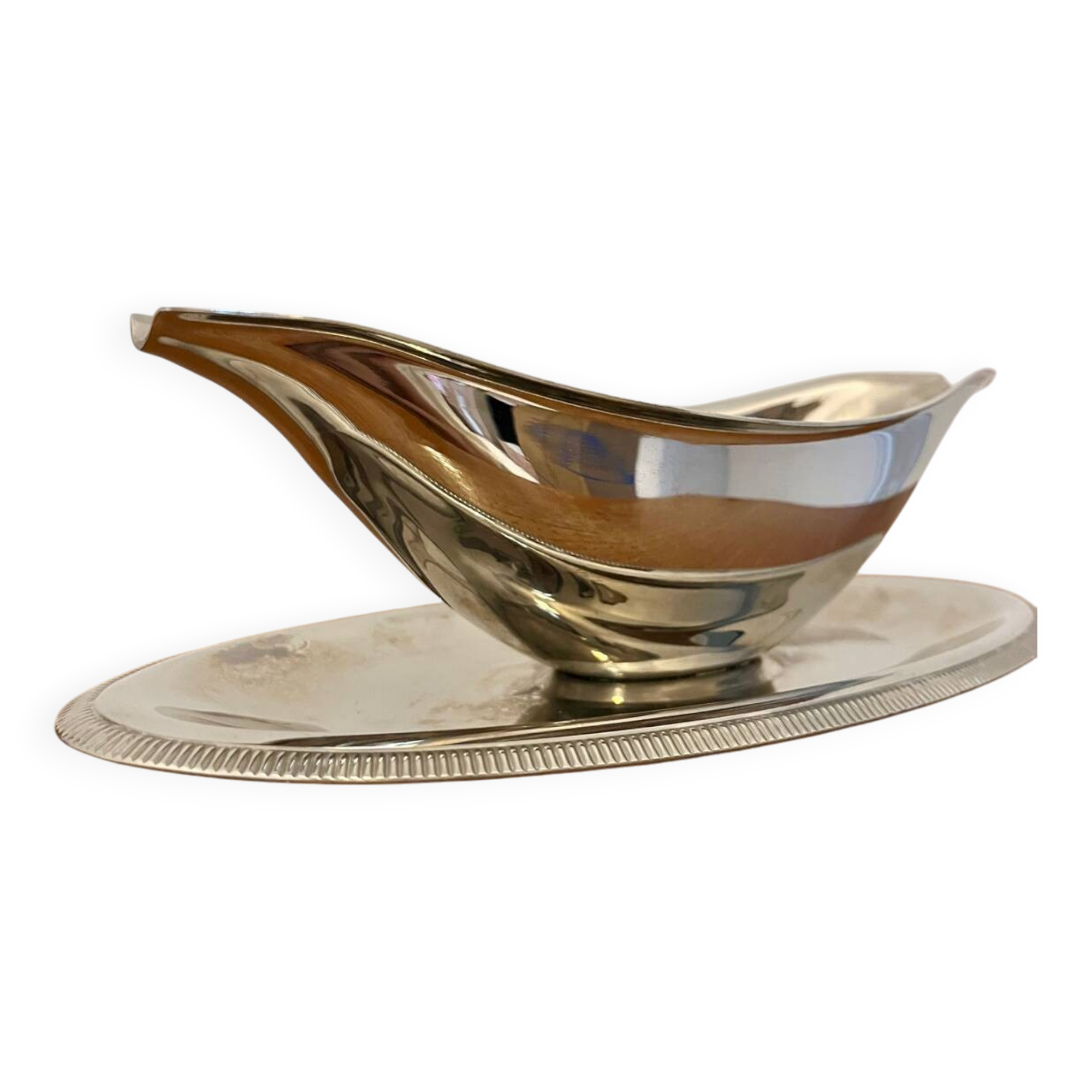 Stainless steel gravy boat