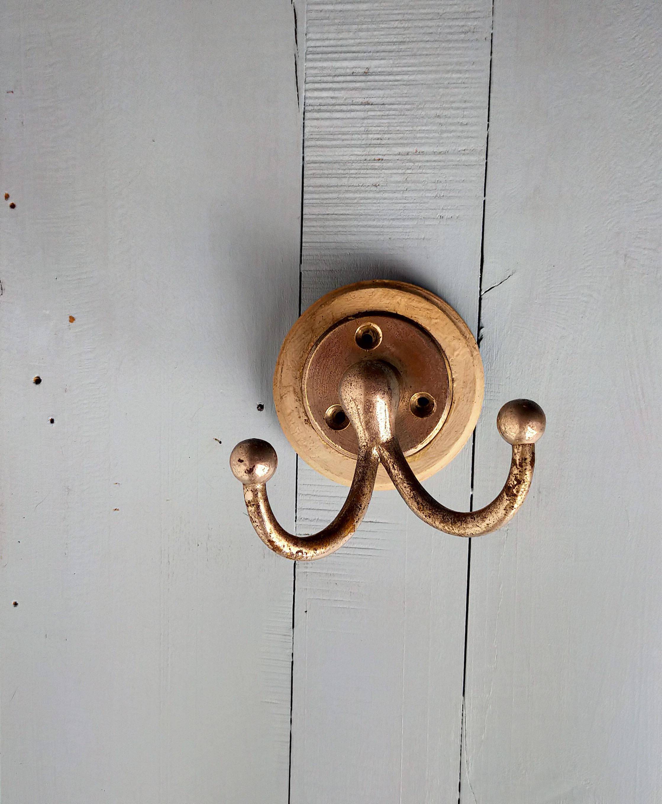 Double hook coat rack