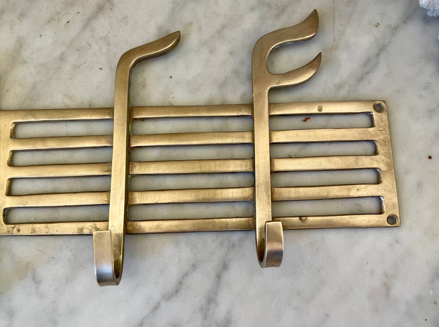 Brass wall hook
