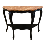 Baroque style console, marble top