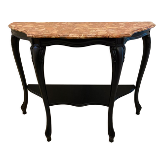 Baroque style console, marble top