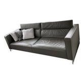 Urban Canapé – Didier Gomez for Ligne Roset – Anthracite grey leather
