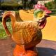 Pichet Carafe Coq Zoomorphe Vintage en Ceramique Barbotine Broc Coq