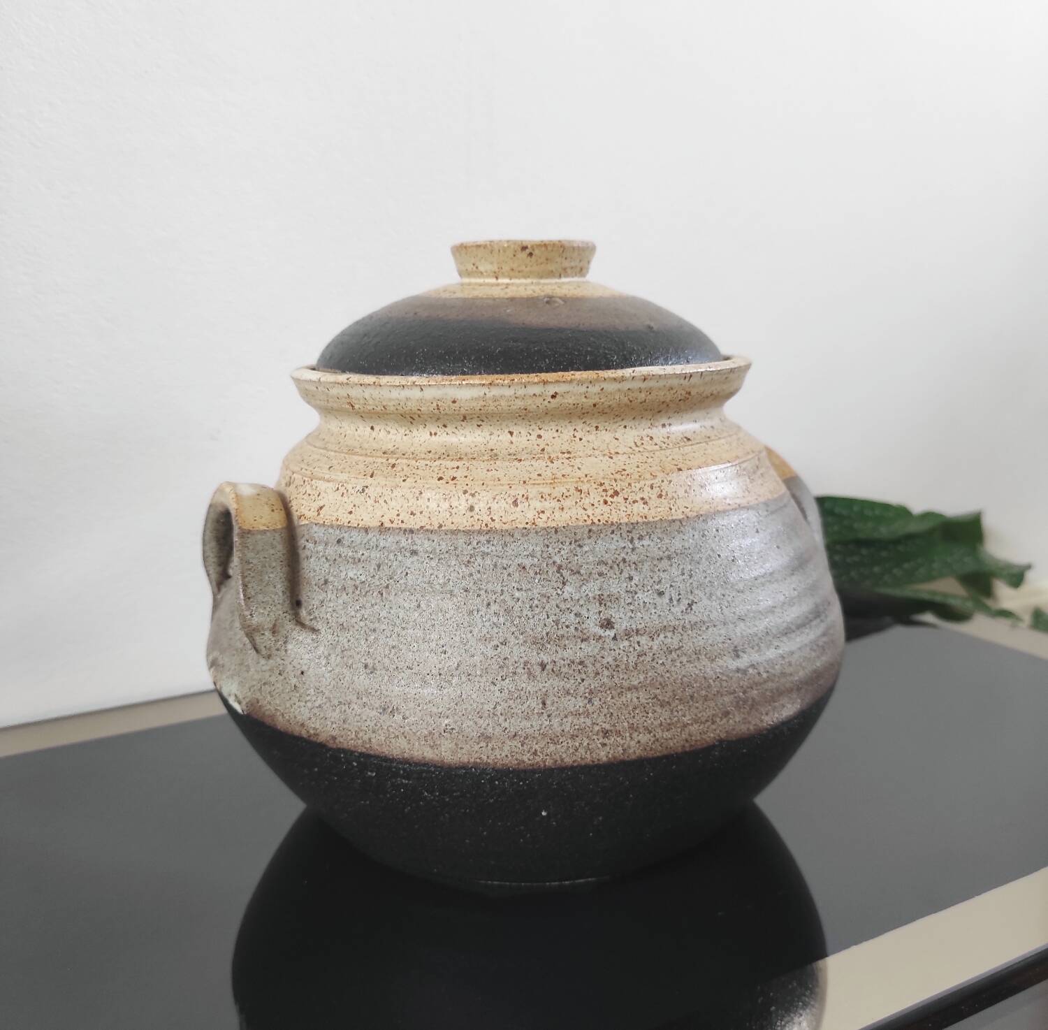 Stoneware pot, vintage DRYMEN casserole