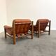Vintage brutalist, Brazilian style lounge chairs, 1960s