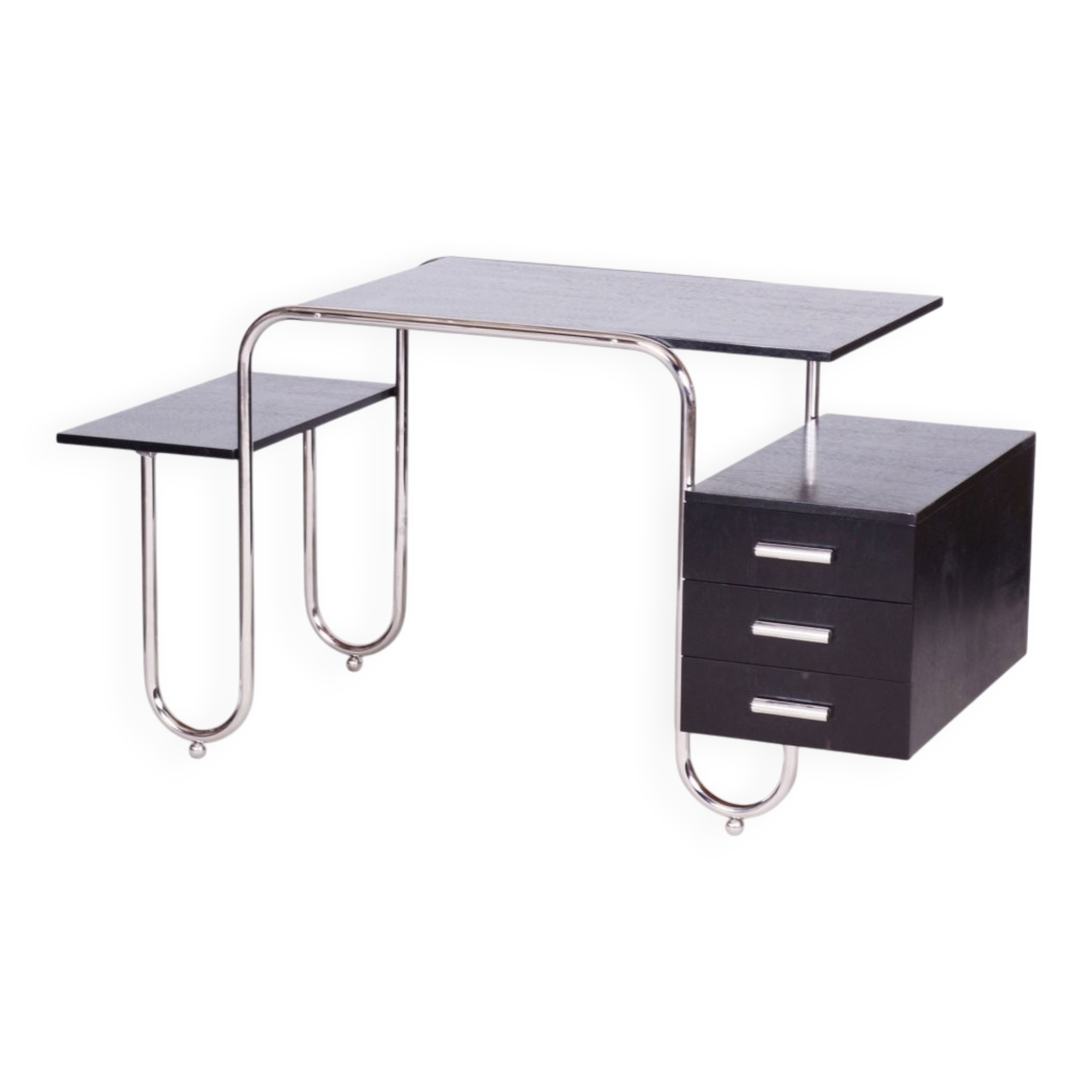 Bauhaus Oak Writing Desk by Robert Slezak, Czechia, 1930s
