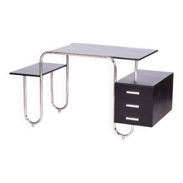 Bauhaus Oak Writing Desk by Robert Slezak, Czechia, 1930s