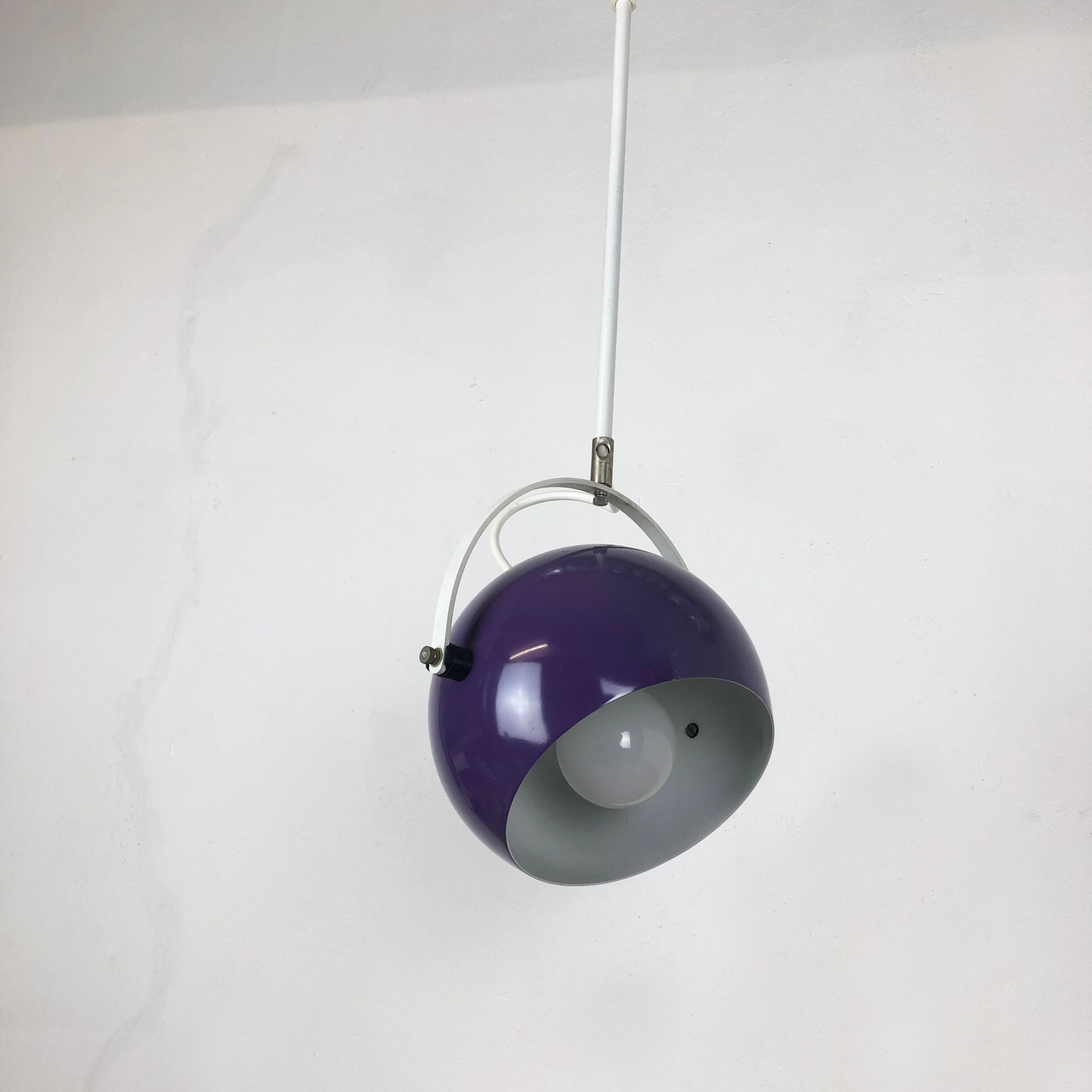 Adjustable Pop Art  Hanging Light with Purple Spot, Germany, 1970s