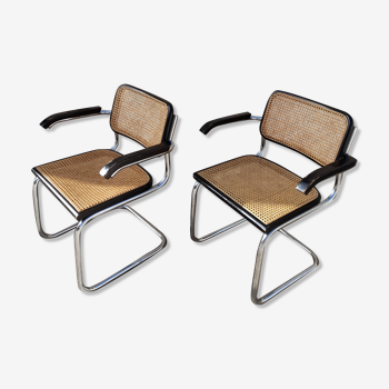 Pair of B64 Cesca chairs by Marcel Breuer