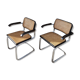 Paire de fauteuils B64 Cesca de Marcel Breuer