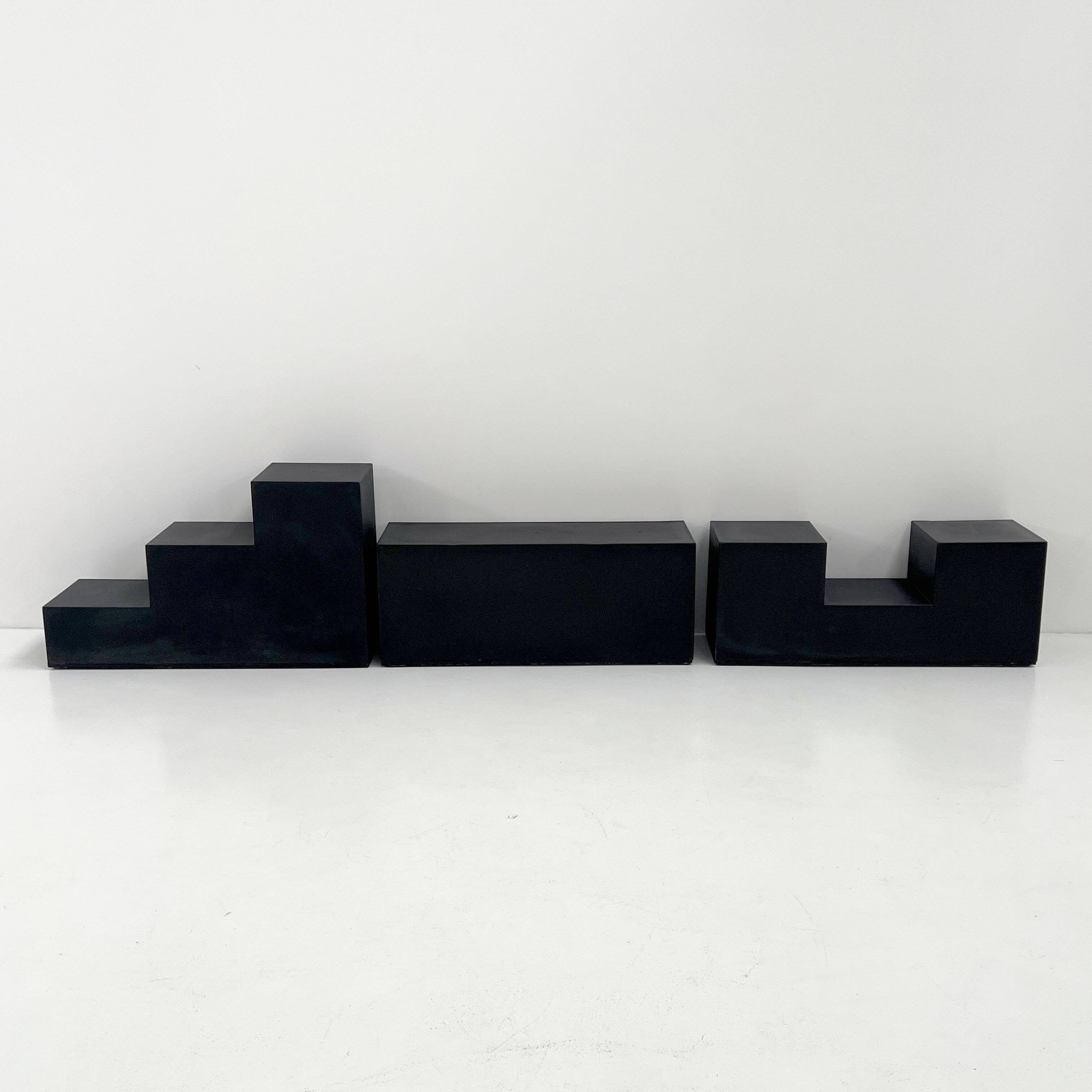 Set of 3 coffee tables Gli Scacchi by Mario Bellini for C&B Italia,