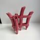 Soliflore en barbotine ancienne bambou rose années 50
