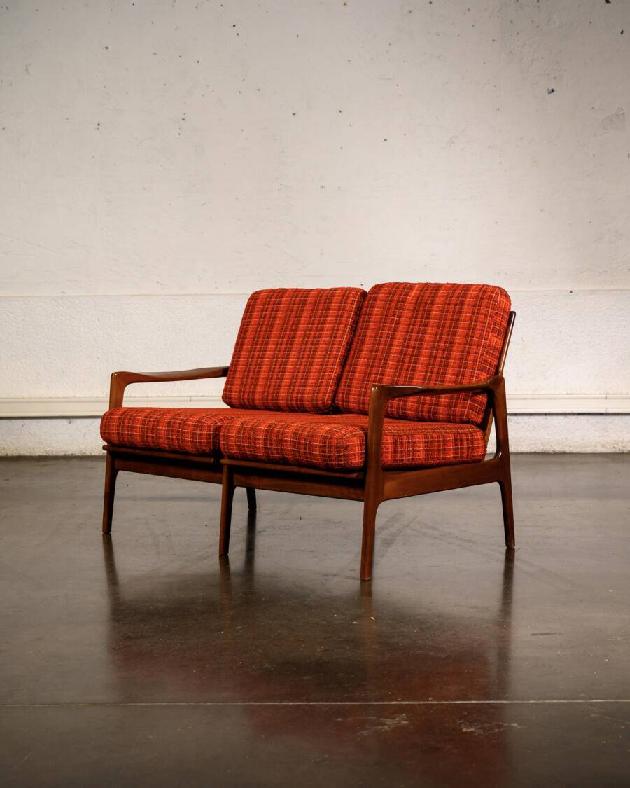 Scandinavian two-seater bench