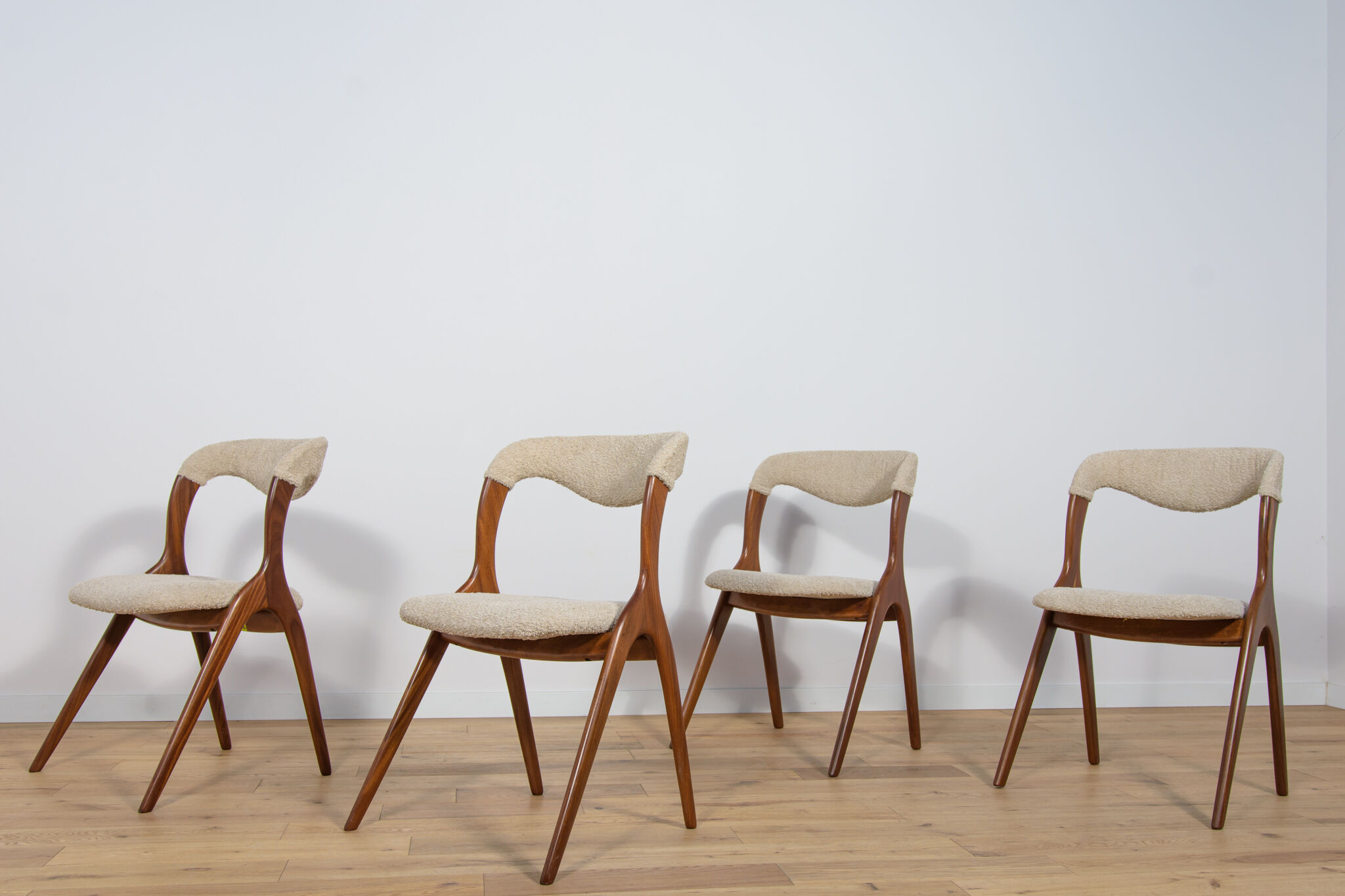 Model Sonja Dining Chairs by Johannes Andersen for Vamo Sonderborg, 1960s, Set of 4