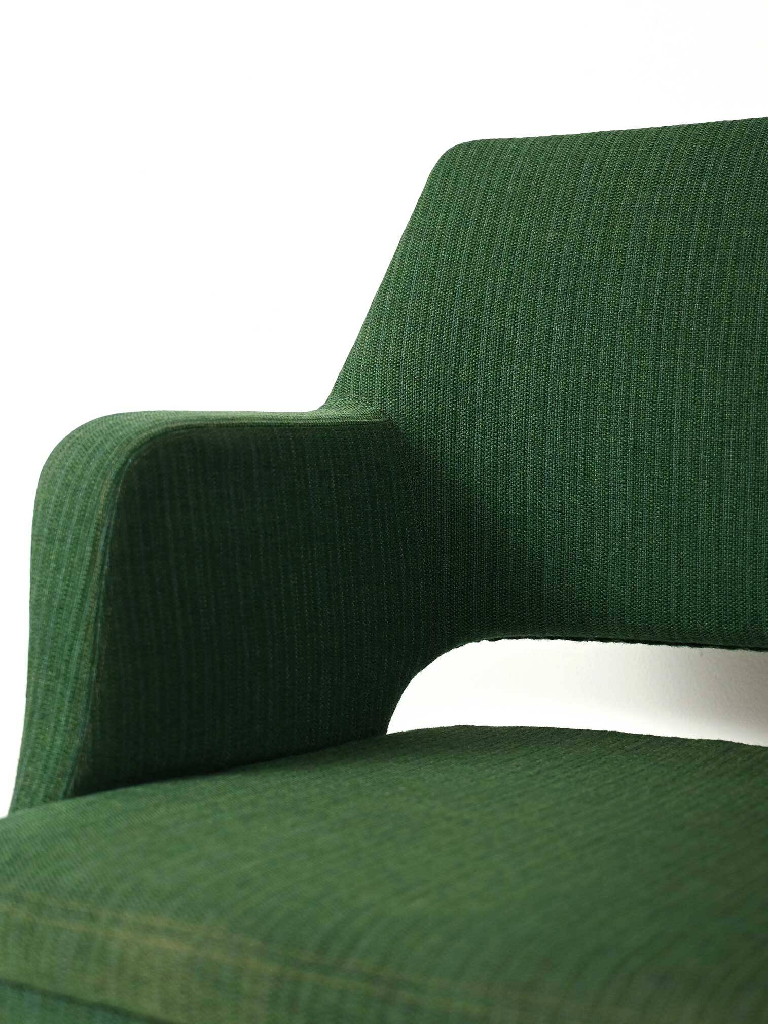 Oslosund armchair by Kinnarps in forest green, 1950s