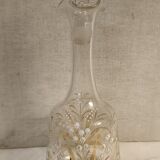 Carafe en verre décors muguet