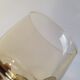Set of 6 vintage 70s smoked glass water glasses