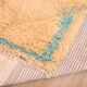 Peach Vintage Moroccan Rug 144 x 270 cm, Berber Wool Rug, Handmade Boho Rug