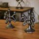 Pair of ceramic candlesticks, Sars-Poteries, 1950s