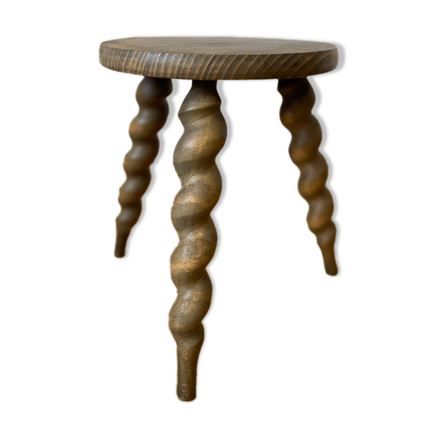 Wooden tripod stool
