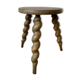 Wooden tripod stool
