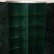 Guido Falsechini Hermès Smoked Glass and Suede Cabinets for i4 Mariani 1970
