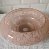 Speckled pink opaline pendant light