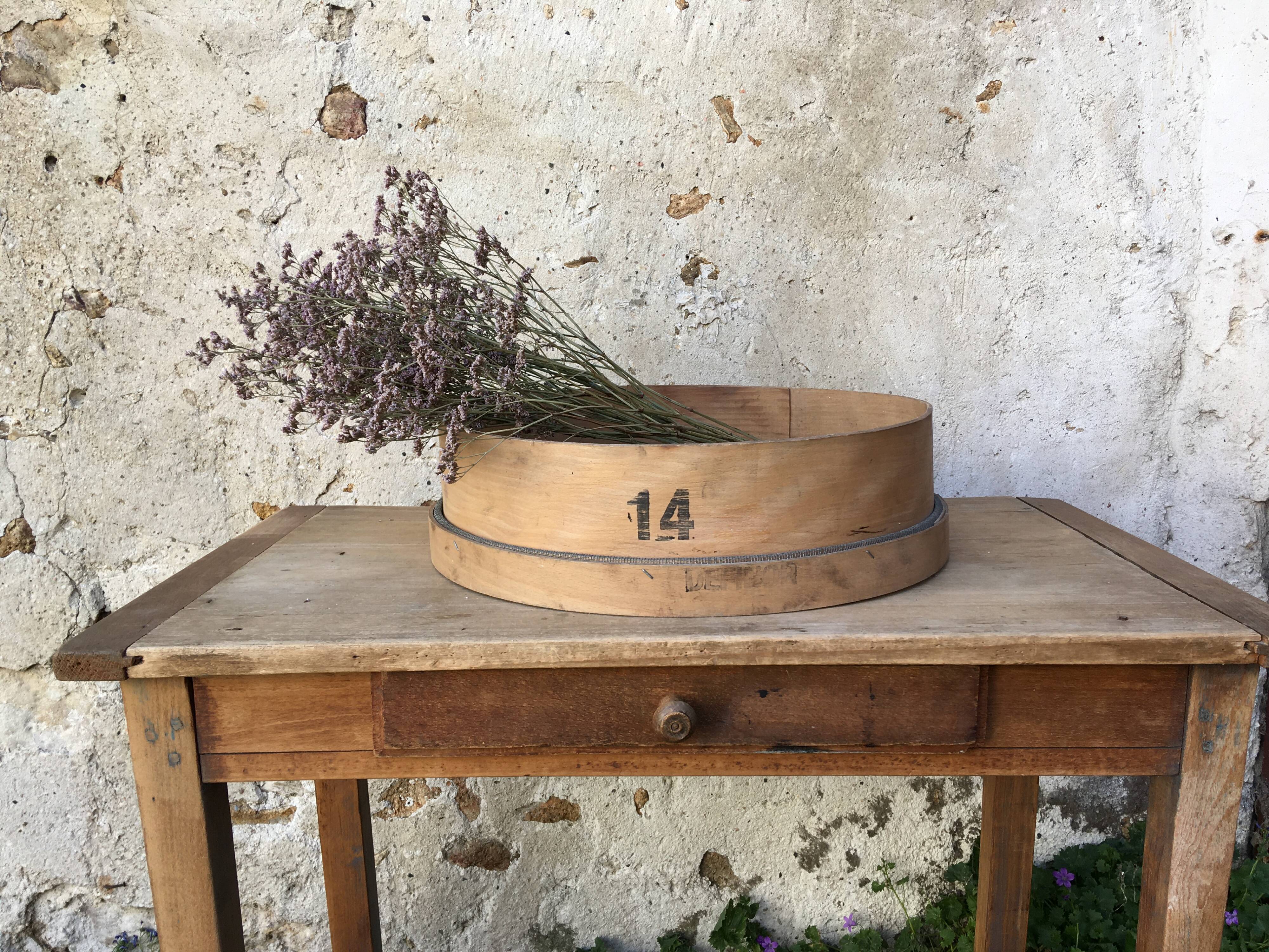 Vintage wooden sieve