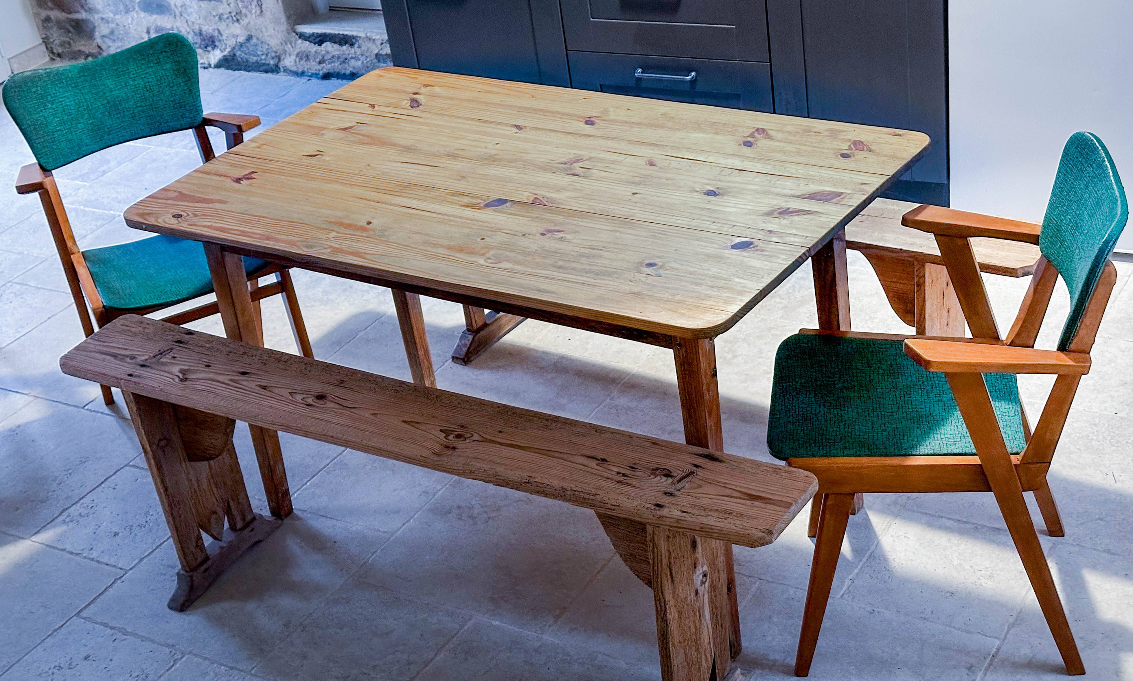 Green bridge chair - 1950s/60s