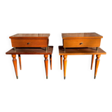 Two vintage Scandinavian style bedside tables