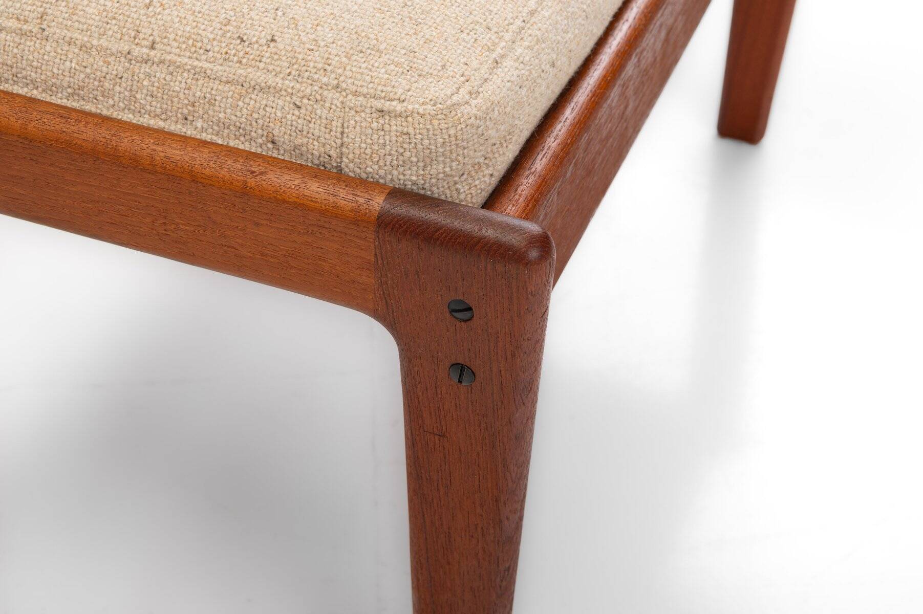 Easy chairs and ottoman by Illum Wikkelsø for Niels Eilersen, Denmark, 1960s, set of 3