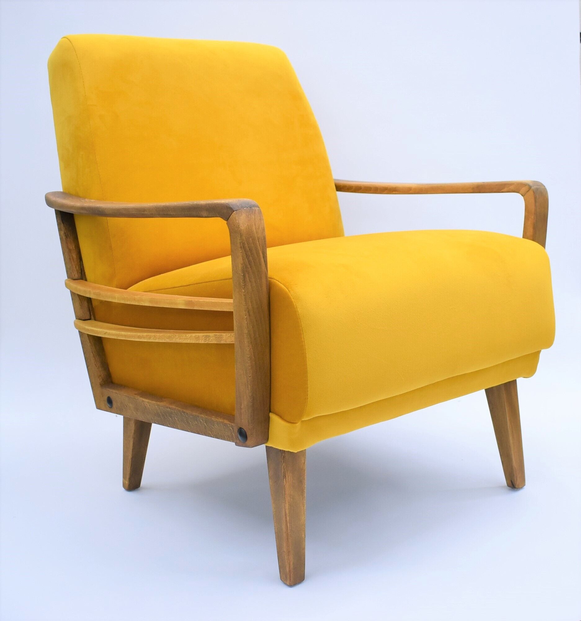 Fauteuil vintage jaune, Allemagne, années 1960