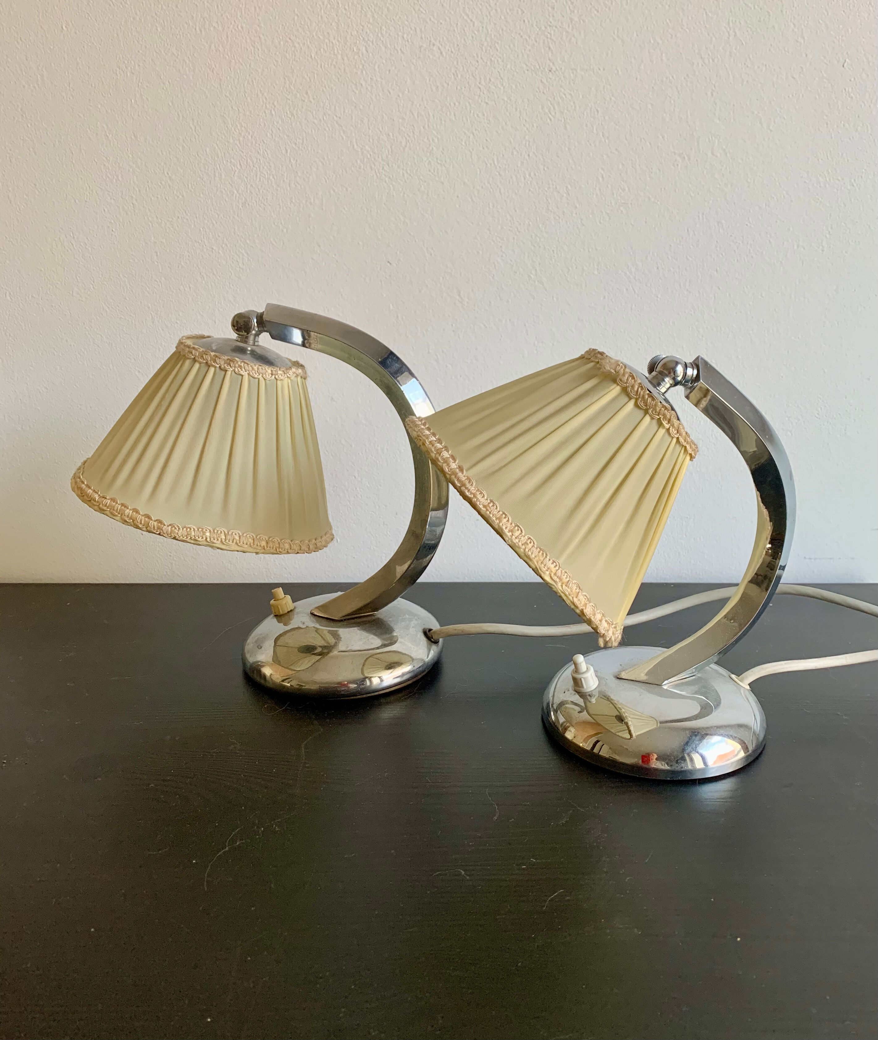 Pair of bedside lamps, Germany, 1960